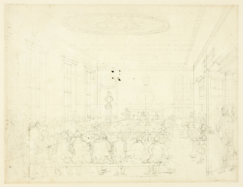 Study for Society for the Encouragement of Agriculture, from Microcosm of London
