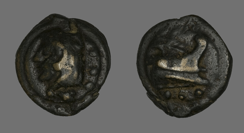 Quadrans (Coin) Depicting the Hero Hercules