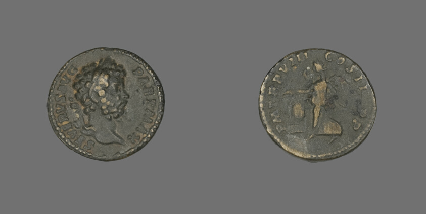 Denarius (Coin) Portraying Emperor Septimius Severus