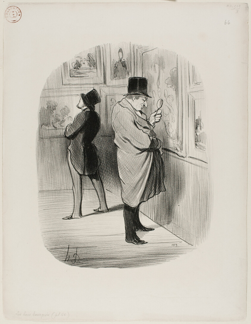 A True Art Lover, plate 66 from Les Bons Bourgeois