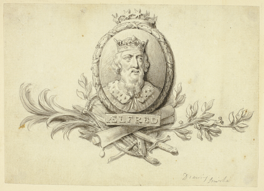 Design for Medallion of King Alfred
