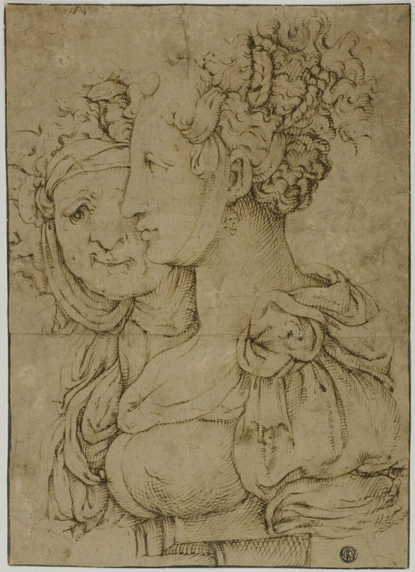 Old Matron and Young Woman