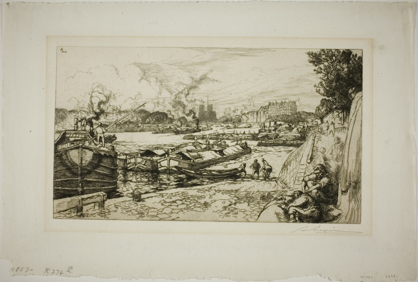The Seine at the Mouth of the Canal Saint-Martin