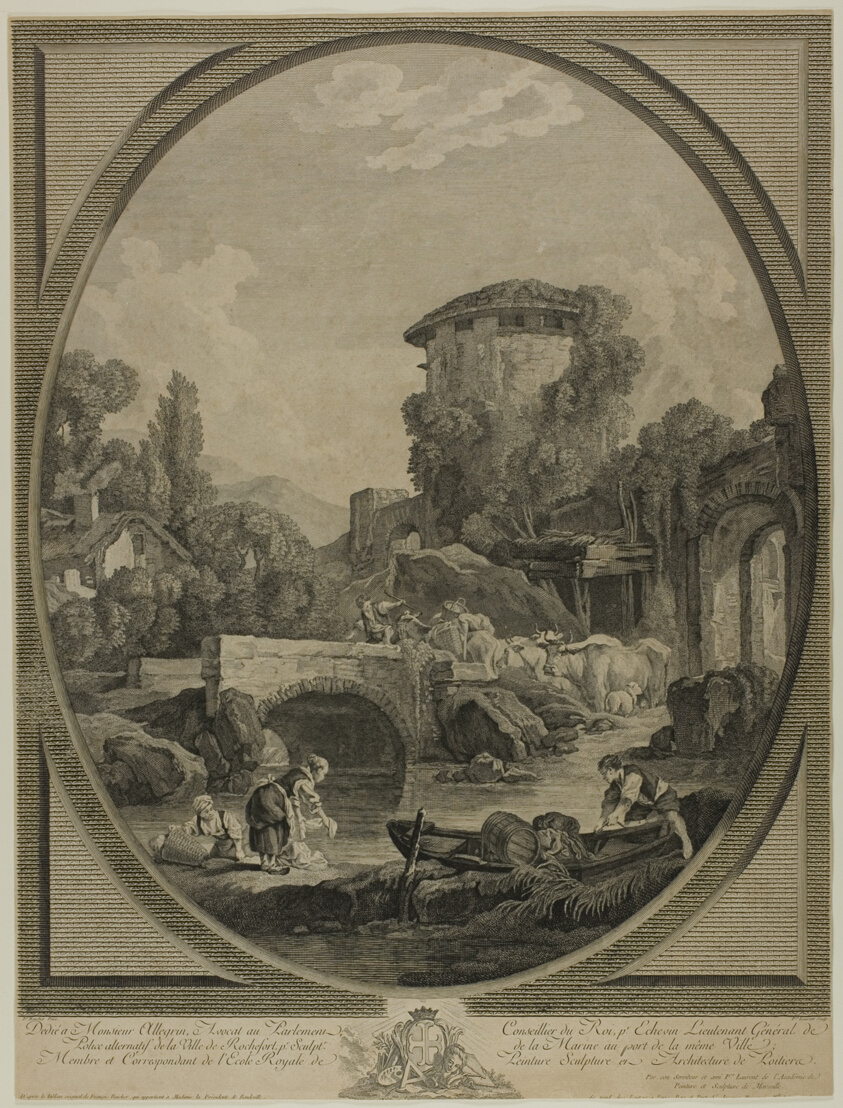 Landscape with a Bridge and a Dovecote