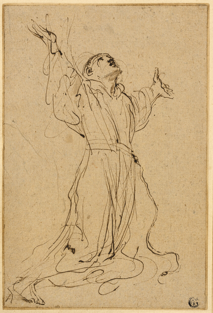 Study for Saint Francis Receiving the Stigmata