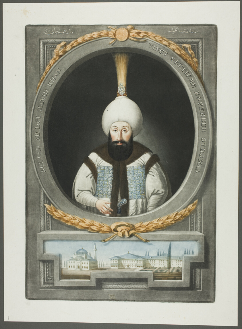 Abdul Hamid Khan, from Portraits of the Emperors of Turkey