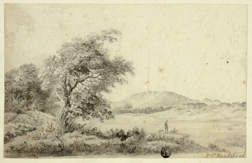 Landscape with Couple and Dog