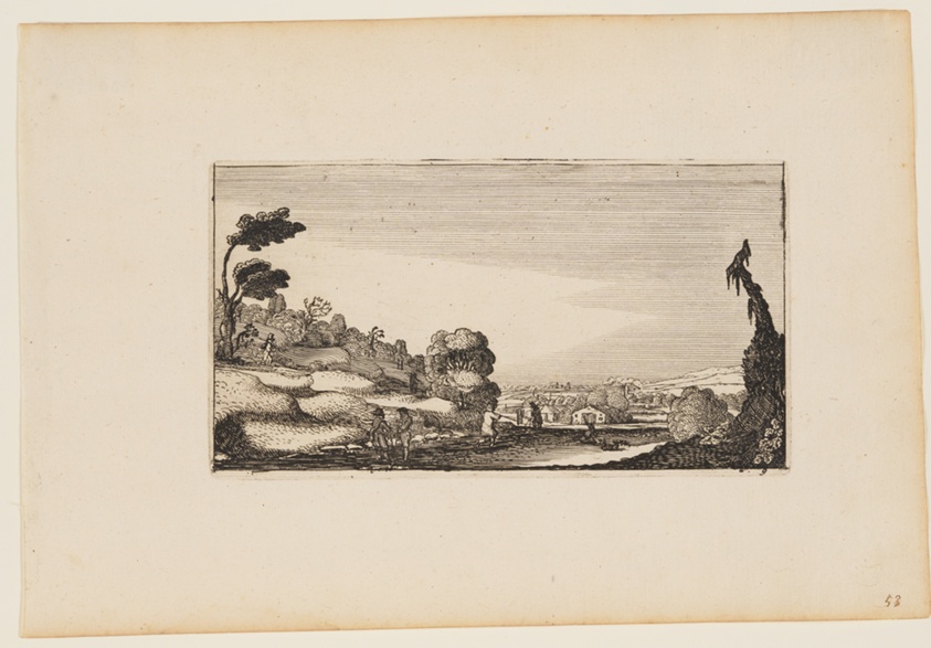 Hilly Panorama, from Twelve landscapes with Figures