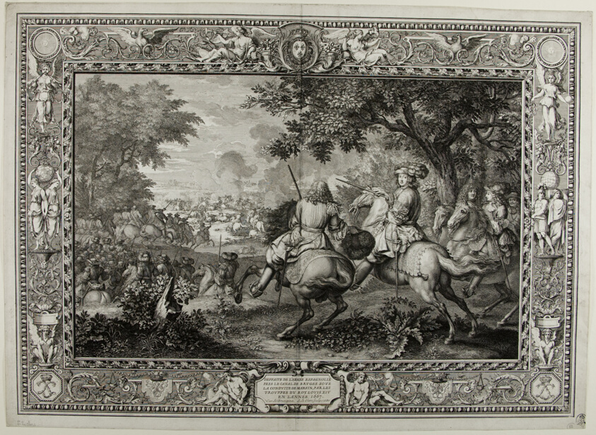 Defeat of the Spanish Army Near the Canal at Bruges by the Troops of King Louis XIV 1667