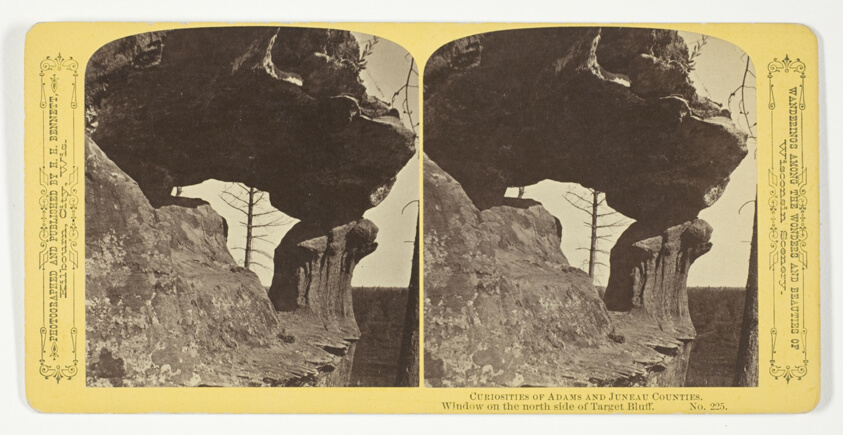 Window on the north side of Target Bluff, No. 225 from the series "Curiosities of Adams and Juneau Counties"