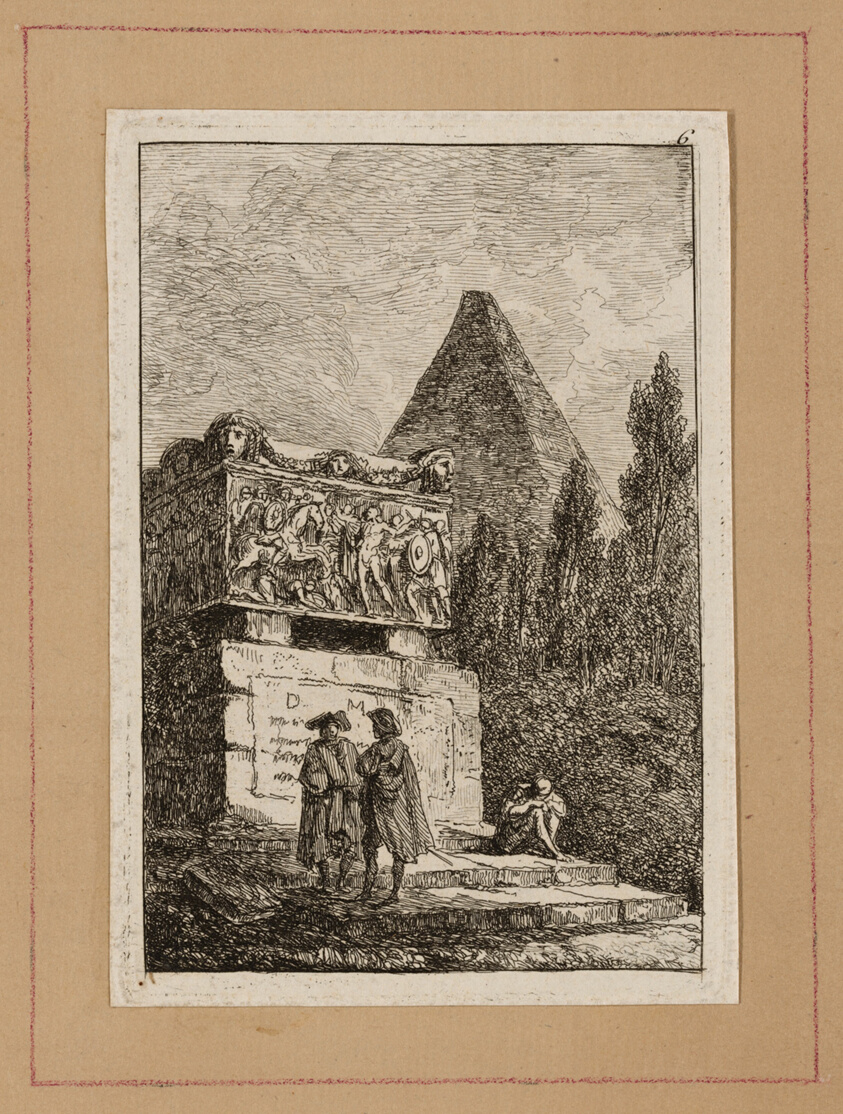 Plate Six from Evenings in Rome