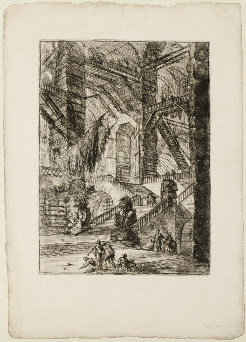 The Staircase with Trophies, plate 8 from Imaginary Prisons
