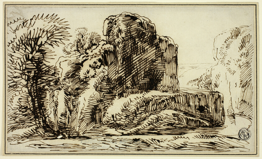 Rocks, Trees, and River