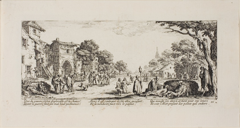 Dying Soldiers by the Roadside, plate sixteen from The Miseries of War