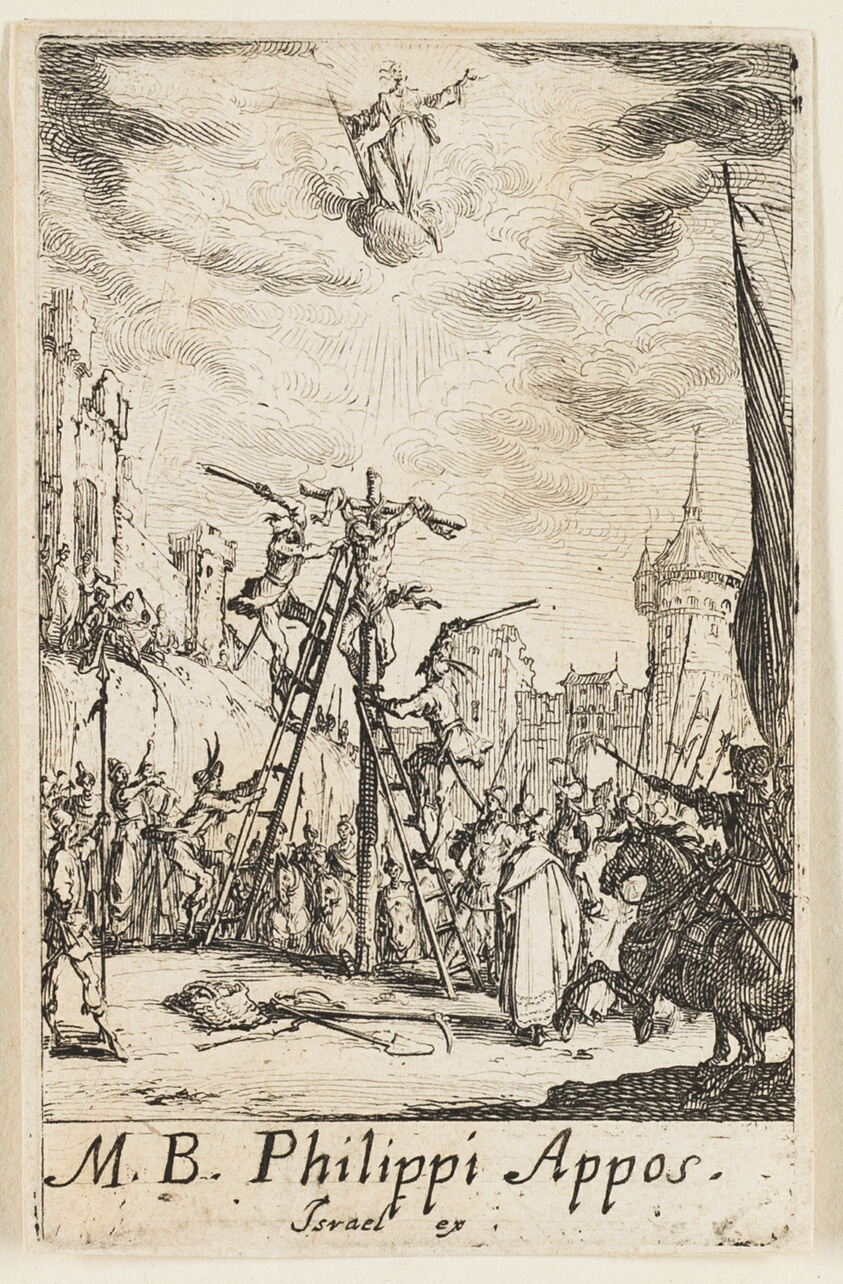 Martyrdom of Saint Philippe, plate eight from The Martyrdoms of the Apostles