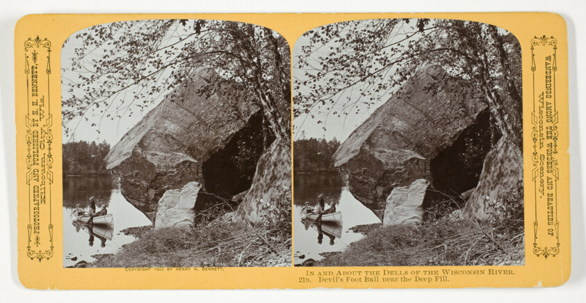 Devil's Foot Ball near the Deep Fill, No. 219 from the series "In and About the Dells of the Wisconsin River"