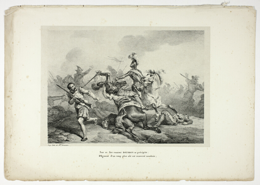The Death of D'Egmont, plate thirteen from La Henriade
