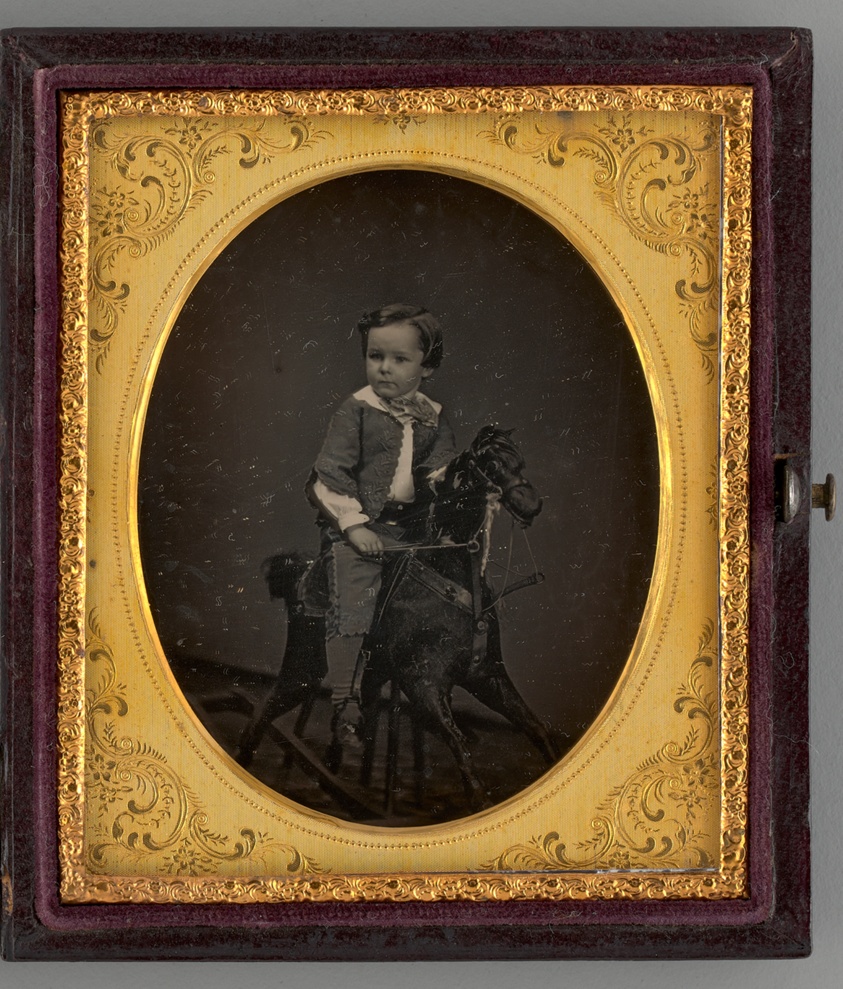 Untitled (Portrait of a Child on a Rocking Horse)