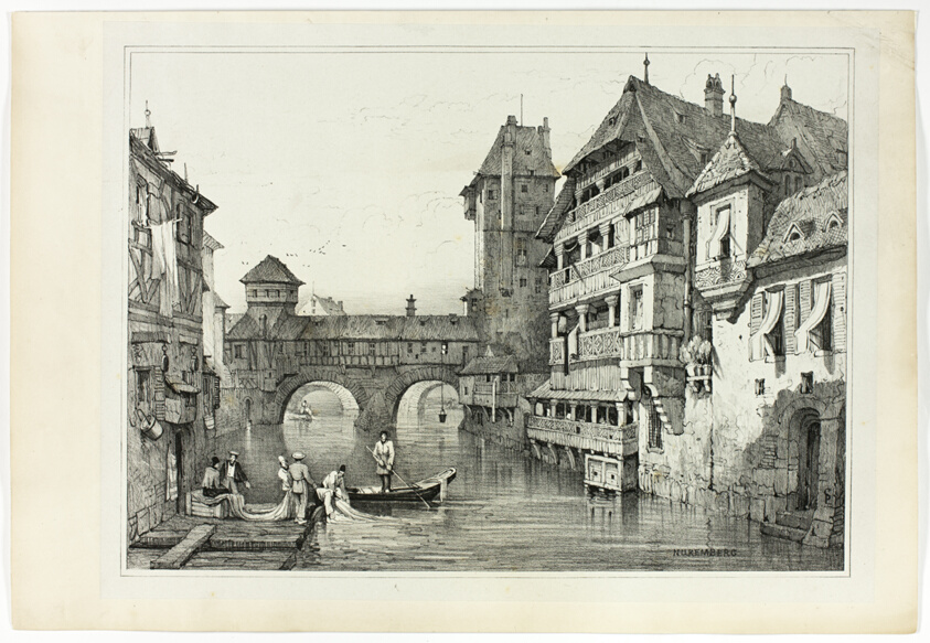 Nuremberg, from Facsimiles of Sketches made in Flanders and Germany