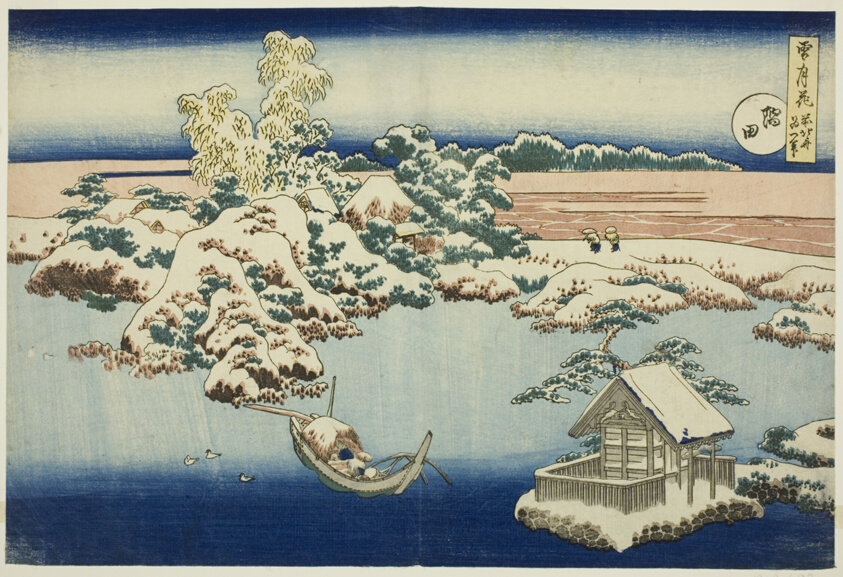 Snow on the Sumida River, from the series, Snow, Moon, and Flowers