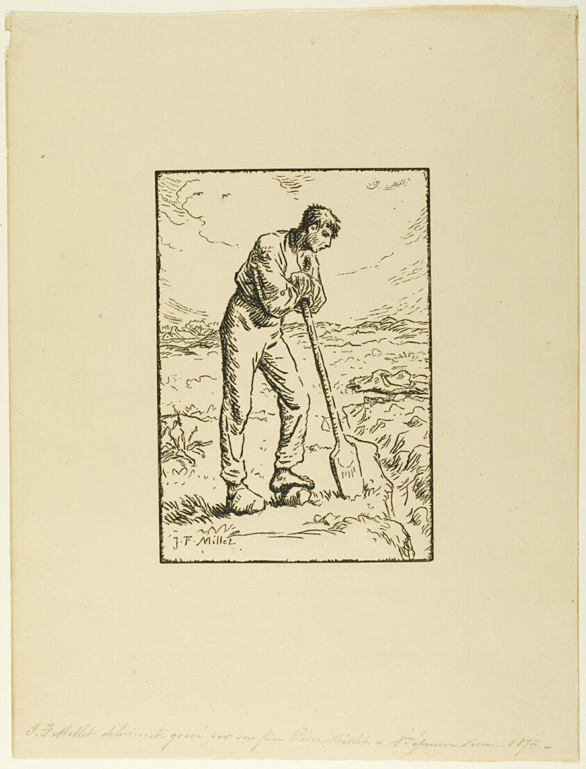 Digger Leaning on His Spade