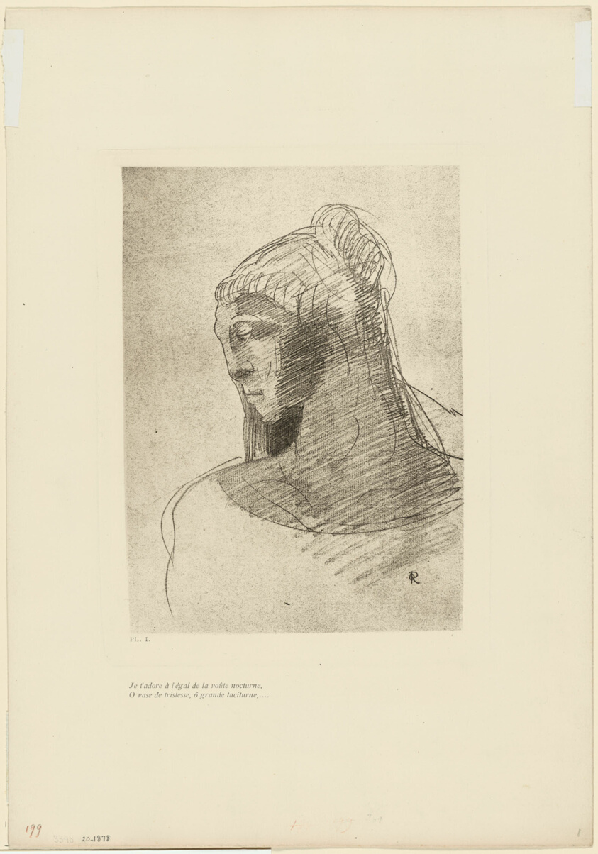 I Adore You as I Adore the Vault of the Night Sky, O Vessel of Sadness, O Tall Silent Woman, plate 2 of 9