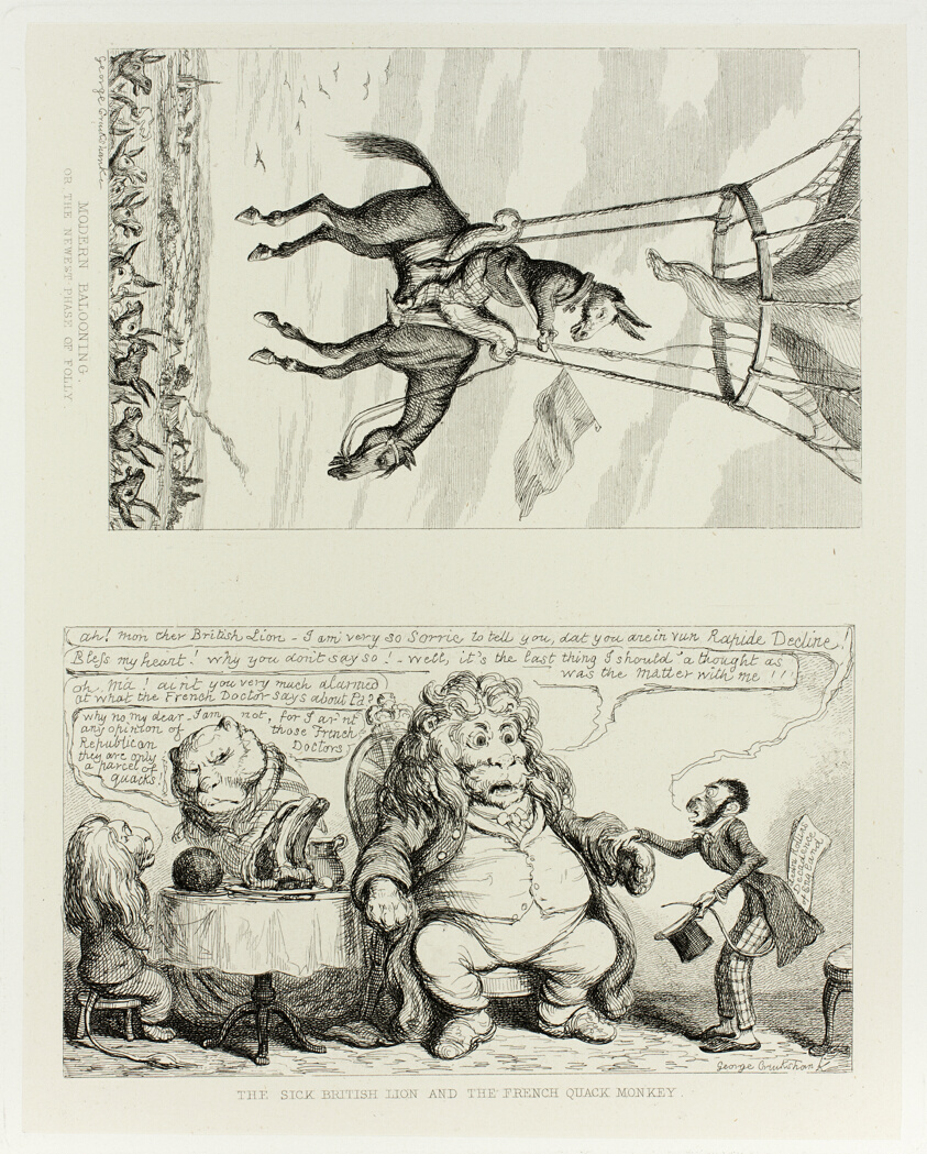 Modern Ballooning, or the Newest Phase of Folly from George Cruikshank's Steel Etchings to The Comic Almanacks: 1835-1853 (top)