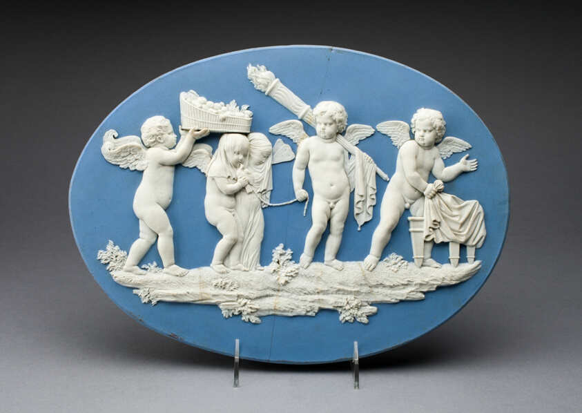 Plaque with Marriage of Cupid and Psyche