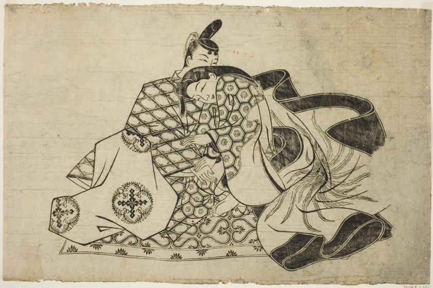 A sheet from a shunga album