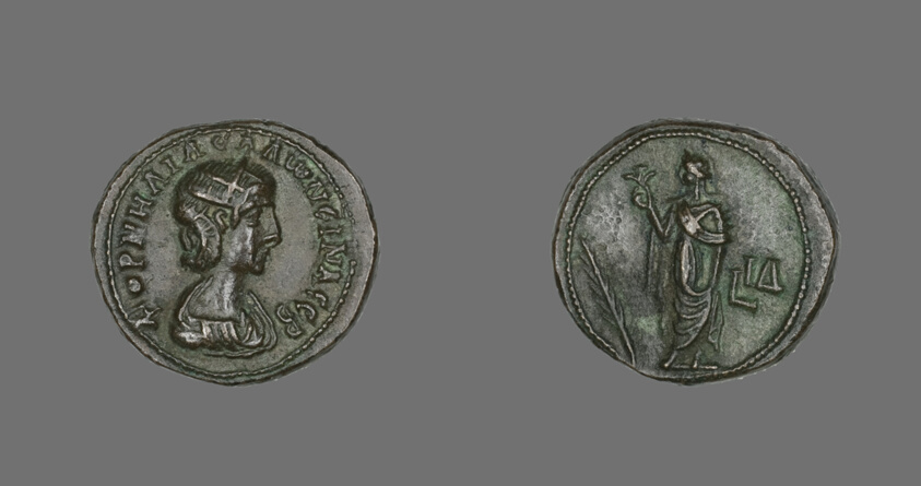 Coin Portraying Empress Salonina