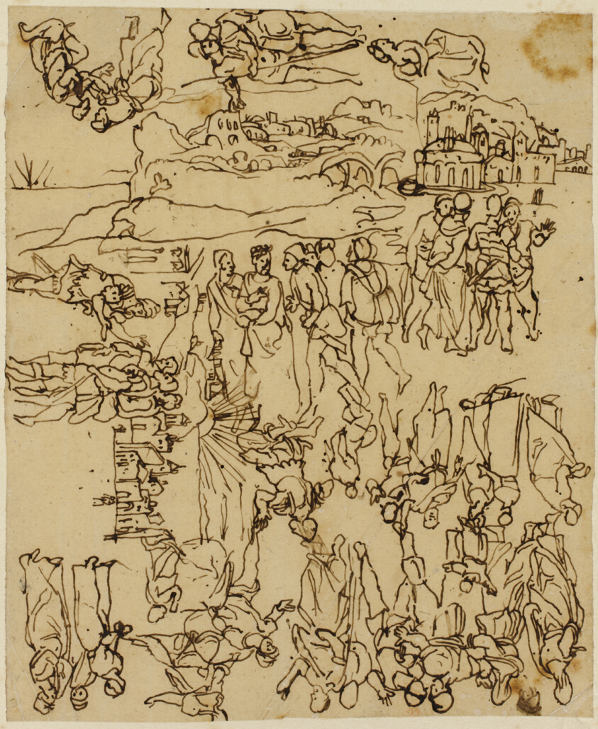Sheet of Sketches: The Life of Christ