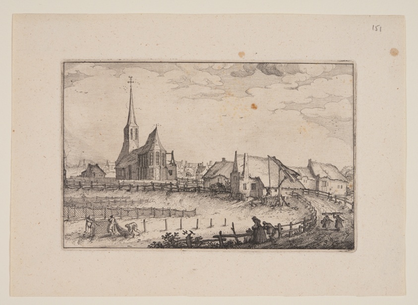 The Village Zandvoort, from Views in the Surroundings of Haarlem (Plaisante Plaetsen)