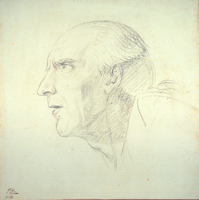 Head of an Old Man in Profile