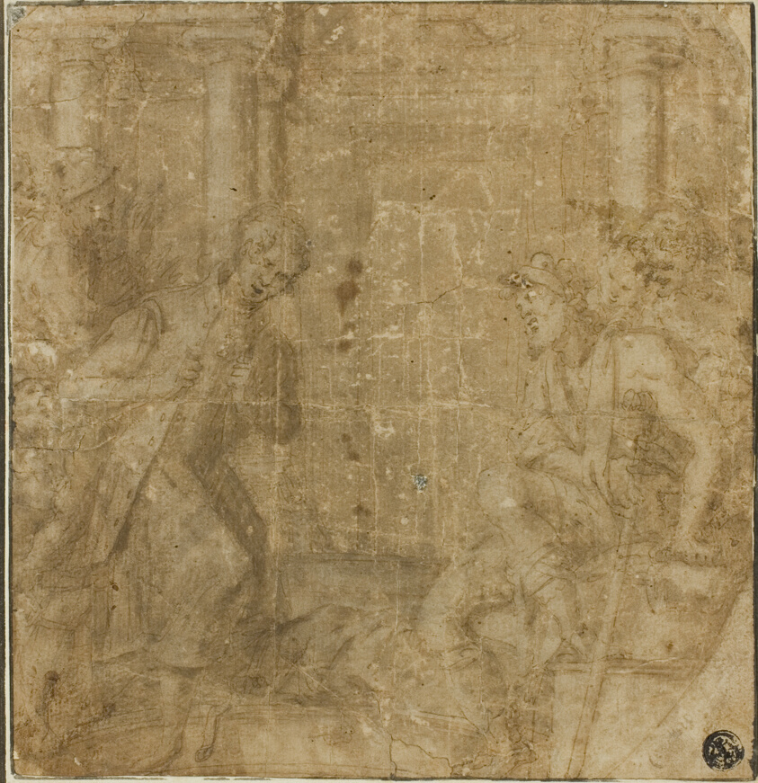 Study for Saint Francis of Assisi Giving His Cloak to an Impoverished Knight