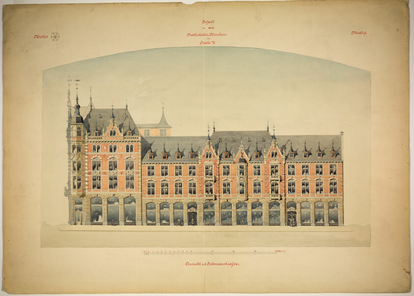 Rathskeller Neubau, Halle (Saale), Saxony-Anhalt, Germany, Elevation