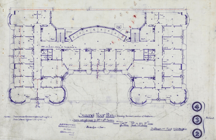 Women's Temple Building, Chicago, Illinois, Working Drawings
