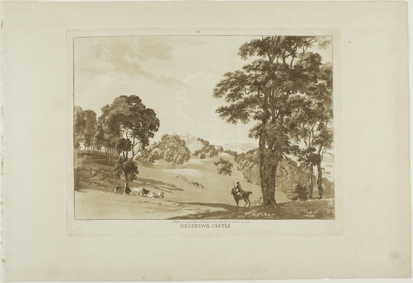 Denefawr Castle, plate eleven from Twelve Views in Wales