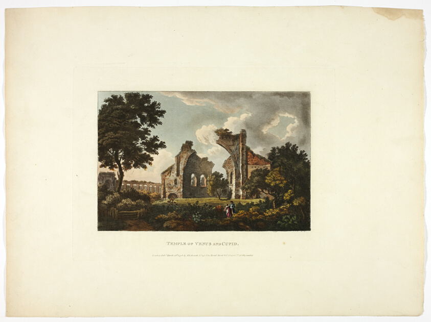 Temple of Venus and Cupid, plate twelve from A Select Collection of Views and Ruins in Rome and its Vicinity