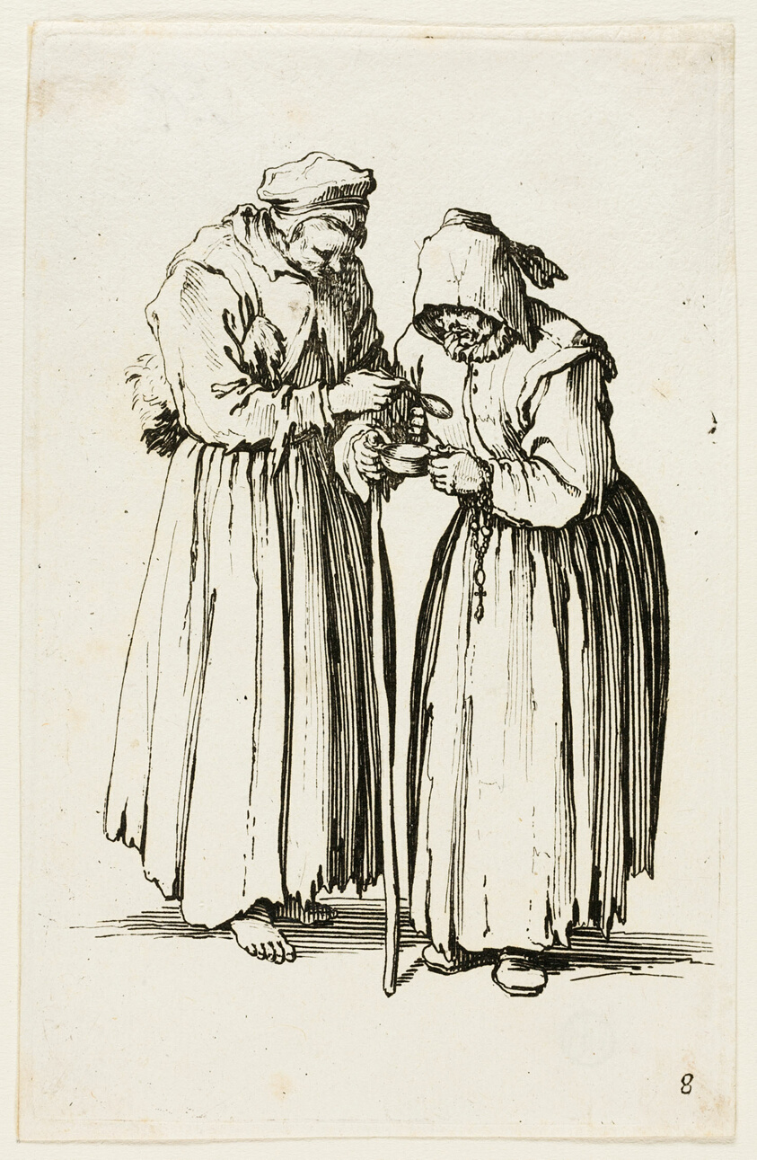 Two Women Beggars, plate eight from The Beggars