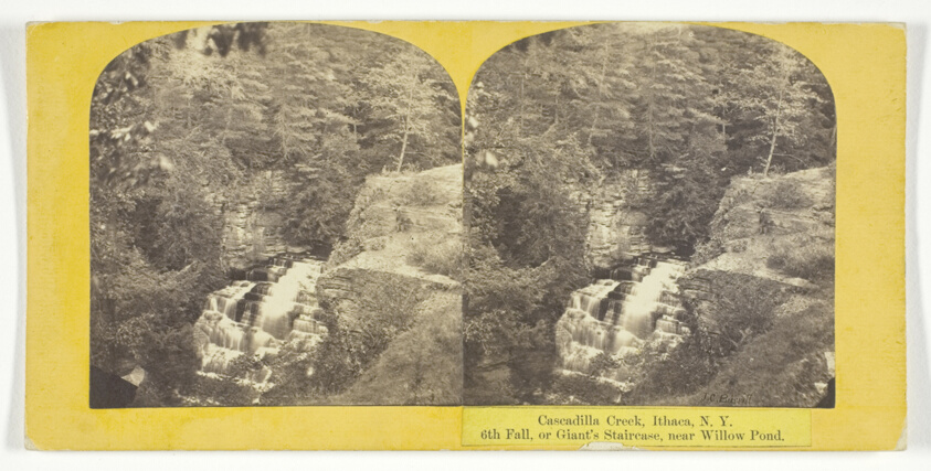 Cascadilla Creek, Ithaca, N.Y. 6th Fall, or Giant's Staircase, near Willow Pond