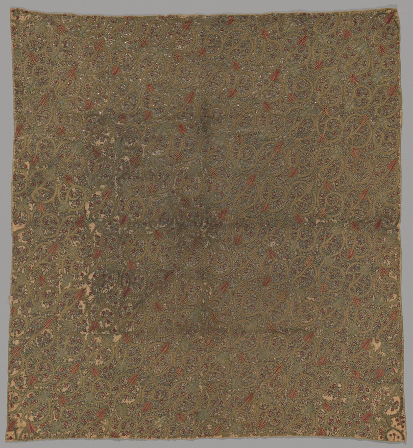 Panel of English Elizabethan Embroidery