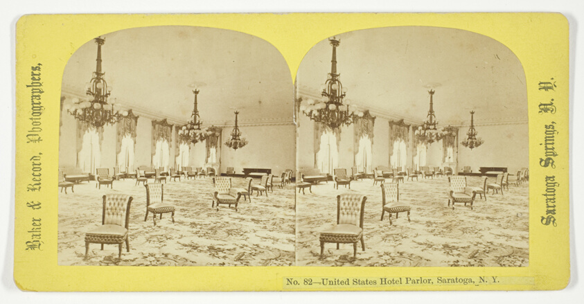 United States Hotel Parlor, Saratoga, N.Y., No. 82 from the series "Saratoga Springs, N. Y."