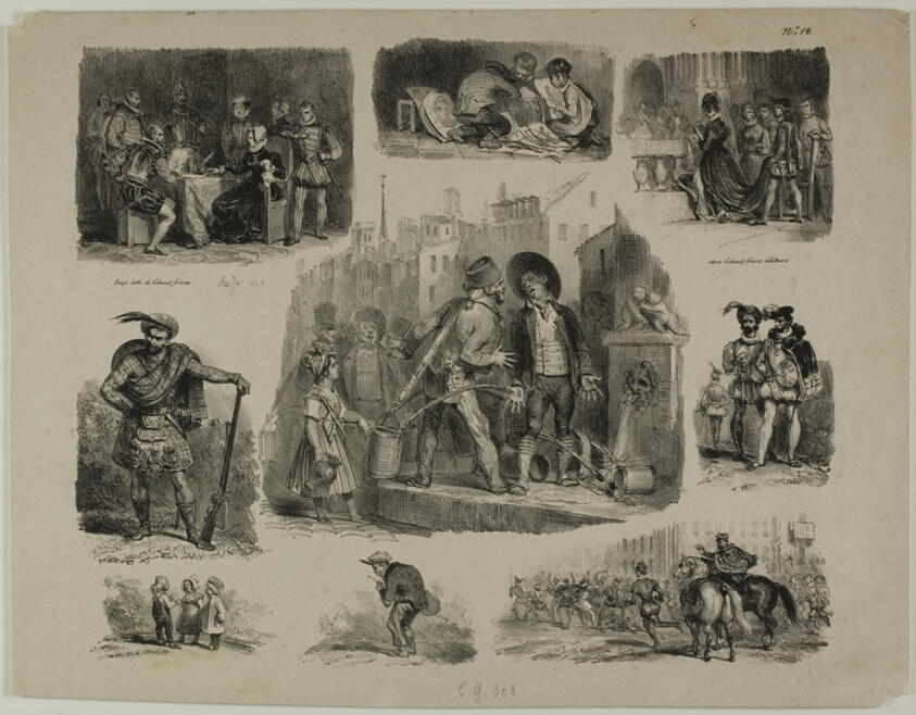 Sheet of Sketches
