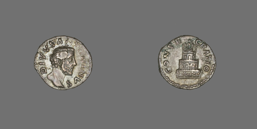Denarius (Coin) Portraying Emperor Antoninus Pius