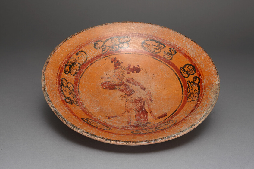 Plate Depicting a Dancing Figure