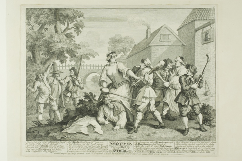 Hudibras Vanquished by Trulla, plate five from Hudibras