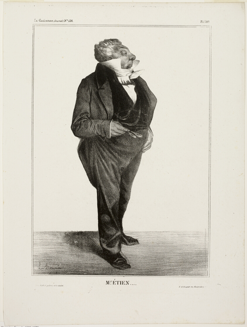 Mr. Étien...., plate 283 from Célébrités de la Caricature