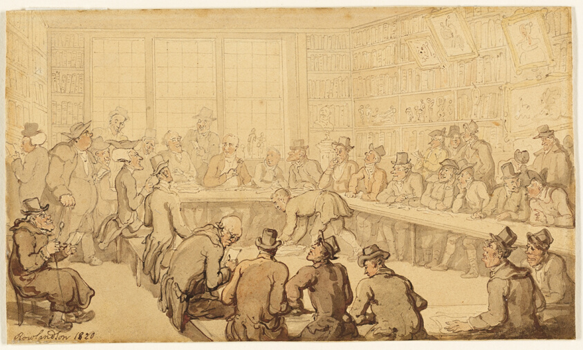 Study for Dr. Syntax at a Book Auction