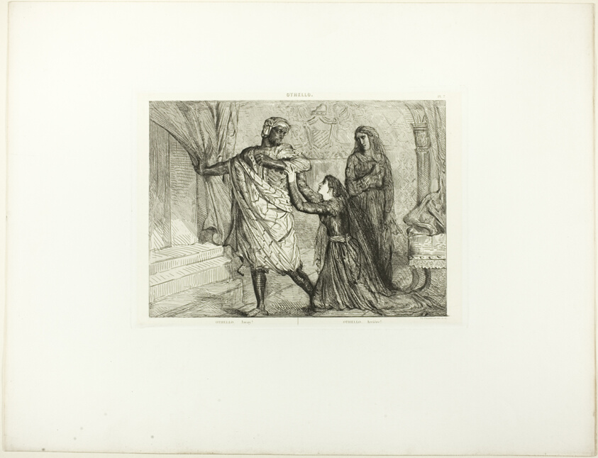 Away!, plate 7 (act 3, scene 4) from Othello