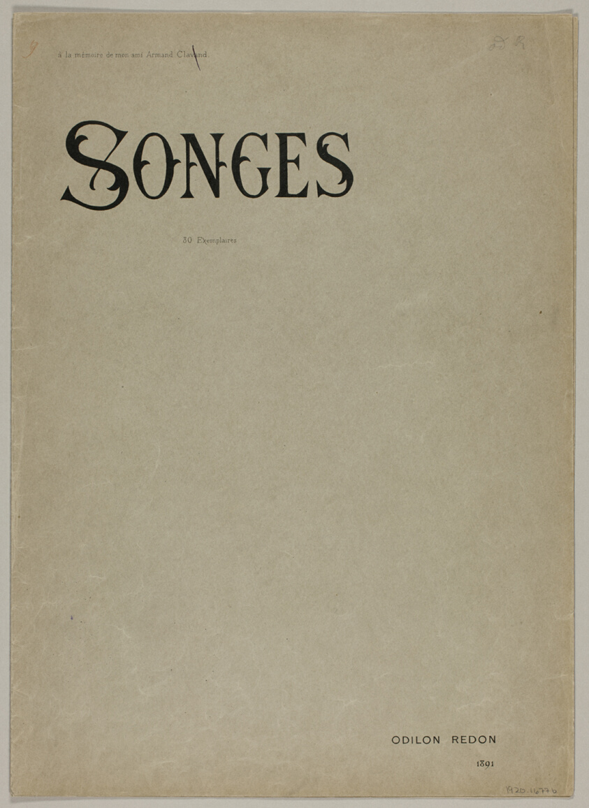 Portfolio Cover for Songes (Dreams)